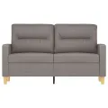 Canapé à 2 places Taupe 120 cm Tissu