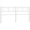 Tête de lit métal blanc 200 cm