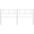 Tête de lit métal blanc 200 cm