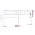 Tête de lit métal blanc 200 cm