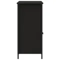 Buffet noir 100x35x75 cm bois d'ingénierie