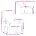 Fauteuil inclinable Cappuccino Similicuir