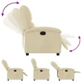 Fauteuil inclinable Crème Tissu