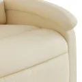 Fauteuil inclinable Crème Tissu