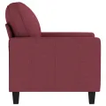 Fauteuil Rouge bordeaux 60 cm Tissu