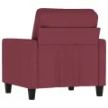 Fauteuil Rouge bordeaux 60 cm Tissu