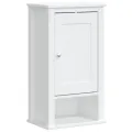Armoire murale de salle de bain BERG blanc bois de pin massif