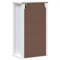 Armoire murale de salle de bain BERG blanc bois de pin massif