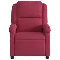 Fauteuil de massage inclinable rouge bordeaux velours