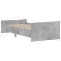 Cadre de lit gris béton 90x190 cm bois d'ingénierie