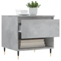 Tables basses 2 pcs gris béton 50x46x50 cm bois d'ingénierie