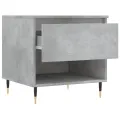 Tables basses 2 pcs gris béton 50x46x50 cm bois d'ingénierie