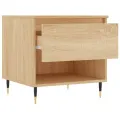 Tables basses 2 pcs chêne sonoma 50x46x50 cm bois d'ingénierie