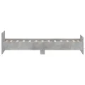 Cadre de lit gris béton 75x190cm petit simple bois d'ingénierie