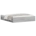 Cadre de lit sonoma gris 180x200 cm super king
