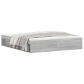Cadre de lit sonoma gris 180x200 cm super king