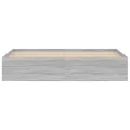 Cadre de lit sonoma gris 180x200 cm super king