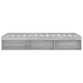 Cadre de lit sonoma gris 180x200 cm super king