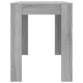 Table à dîner sonoma gris 120x60x76 cm bois d'ingénierie