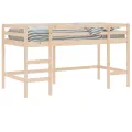 Lit mezzanine enfants échelle 90x200 cm bois pin massif