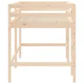 Lit mezzanine enfants échelle 90x200 cm bois pin massif