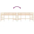 Lit mezzanine enfants échelle 90x200 cm bois pin massif