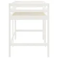 Lit mezzanine enfants échelle blanc 80x200 cm bois pin massif