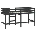 Lit mezzanine enfants échelle 90x200 cm bois pin massif