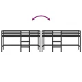 Lit mezzanine enfants échelle 90x200 cm bois pin massif