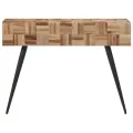 Table console 110x34x80 cm teck de récupération massif