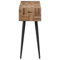 Table console 110x34x80 cm teck de récupération massif