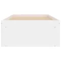 Cadre de lit blanc 75x190 cm petit simple