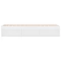 Cadre de lit blanc 75x190 cm petit simple