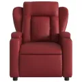 Fauteuil de massage inclinable Rouge bordeaux Similicuir