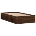 Cadre de lit chêne marron 90x200 cm