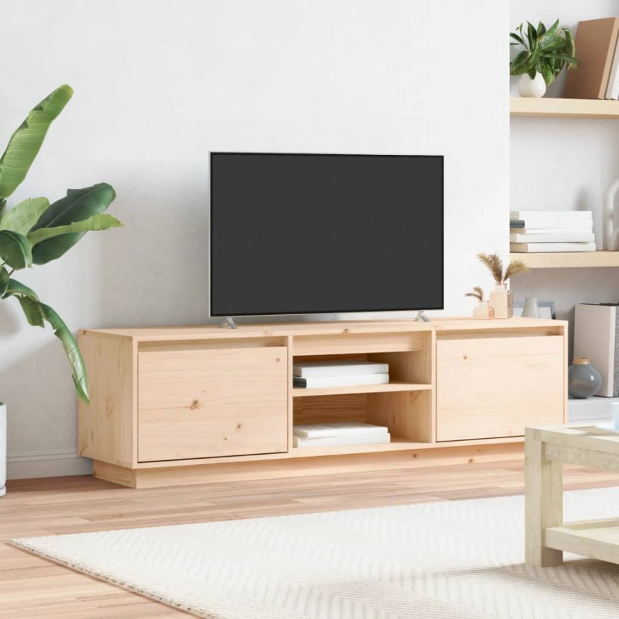 Meuble TV 140x35x40 cm Bois de pin massif