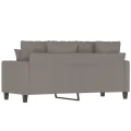 Canapé à 2 places Taupe 140 cm Tissu