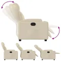 Fauteuil inclinable Crème Tissu