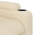 Fauteuil inclinable Crème Tissu