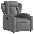 Fauteuil inclinable Gris foncé Tissu