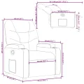 Fauteuil inclinable Noir Similicuir