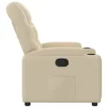 Fauteuil inclinable Crème Tissu