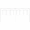 Tête de lit métal blanc 200 cm