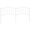 Tête de lit métal blanc 193 cm