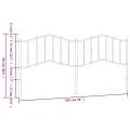 Tête de lit métal blanc 193 cm