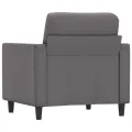 Fauteuil Gris 60 cm Similicuir