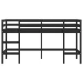 Lit mezzanine enfants échelle 90x200 cm bois pin massif