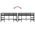 Lit mezzanine enfants échelle 90x200 cm bois pin massif
