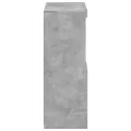 Armoire latérale avec lumières LED gris béton bois d'ingénierie