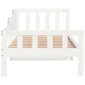 Lit de jour Blanc 80x200 cm Bois de pin massif